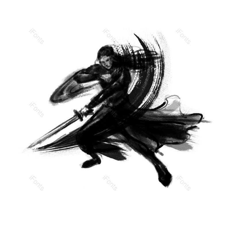 水墨图片,中国风元素,水墨人物PNG,古风免抠素材